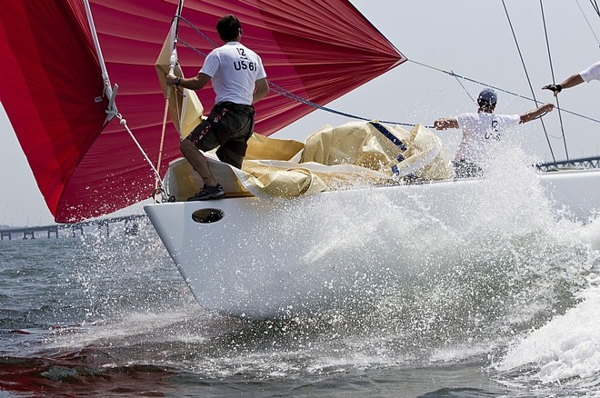 Guy Heckman’s 12 Metre USA moved into third on day two. New York Yacht Club Race Week ©  Rolex / Dan Nerney